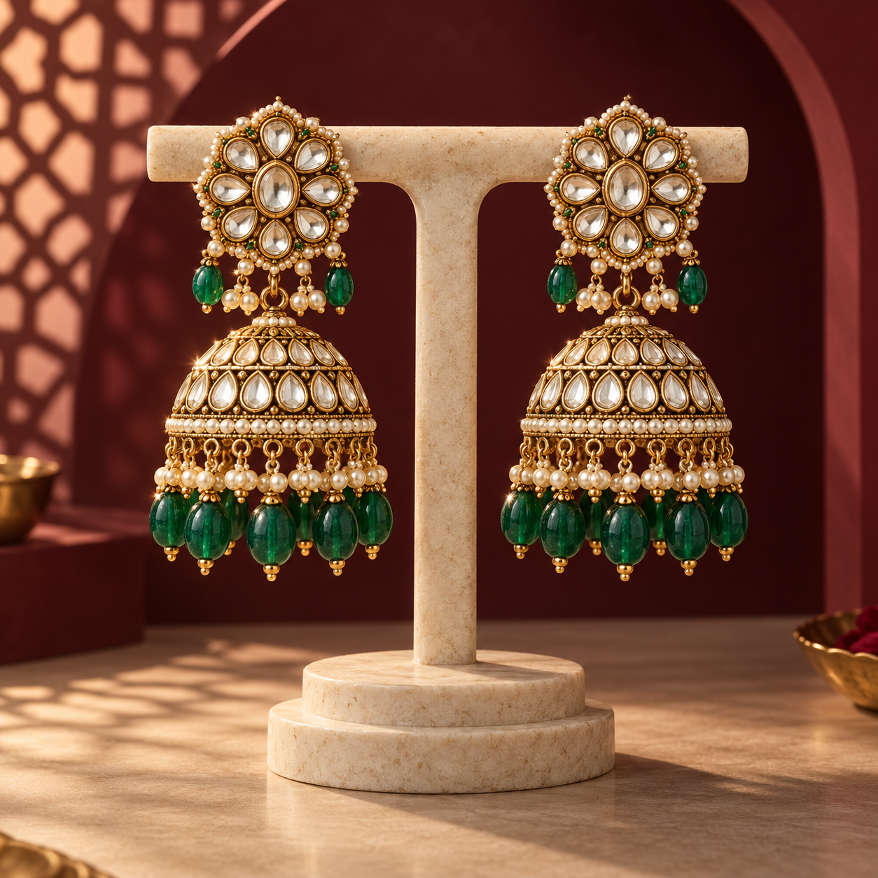 Temple Mango Jhumka